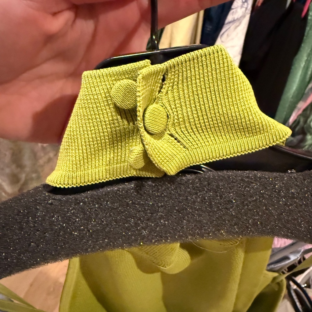 Solid And Striped Chartreuse Halter Maxi - image 7